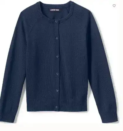 Cotton Modal Cardigan Sweater — Navy