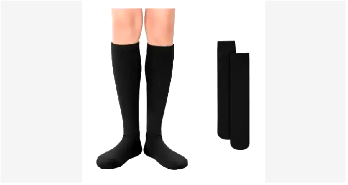 Knee-High Socks — Solid Black