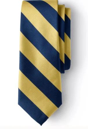 Stripe Tie — Navy & Gold Stripe